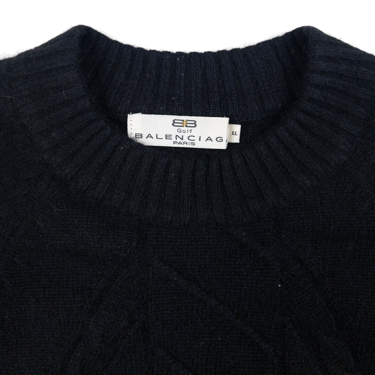 Vintage Balenciaga Golf Knitted Wool Jumper Size S