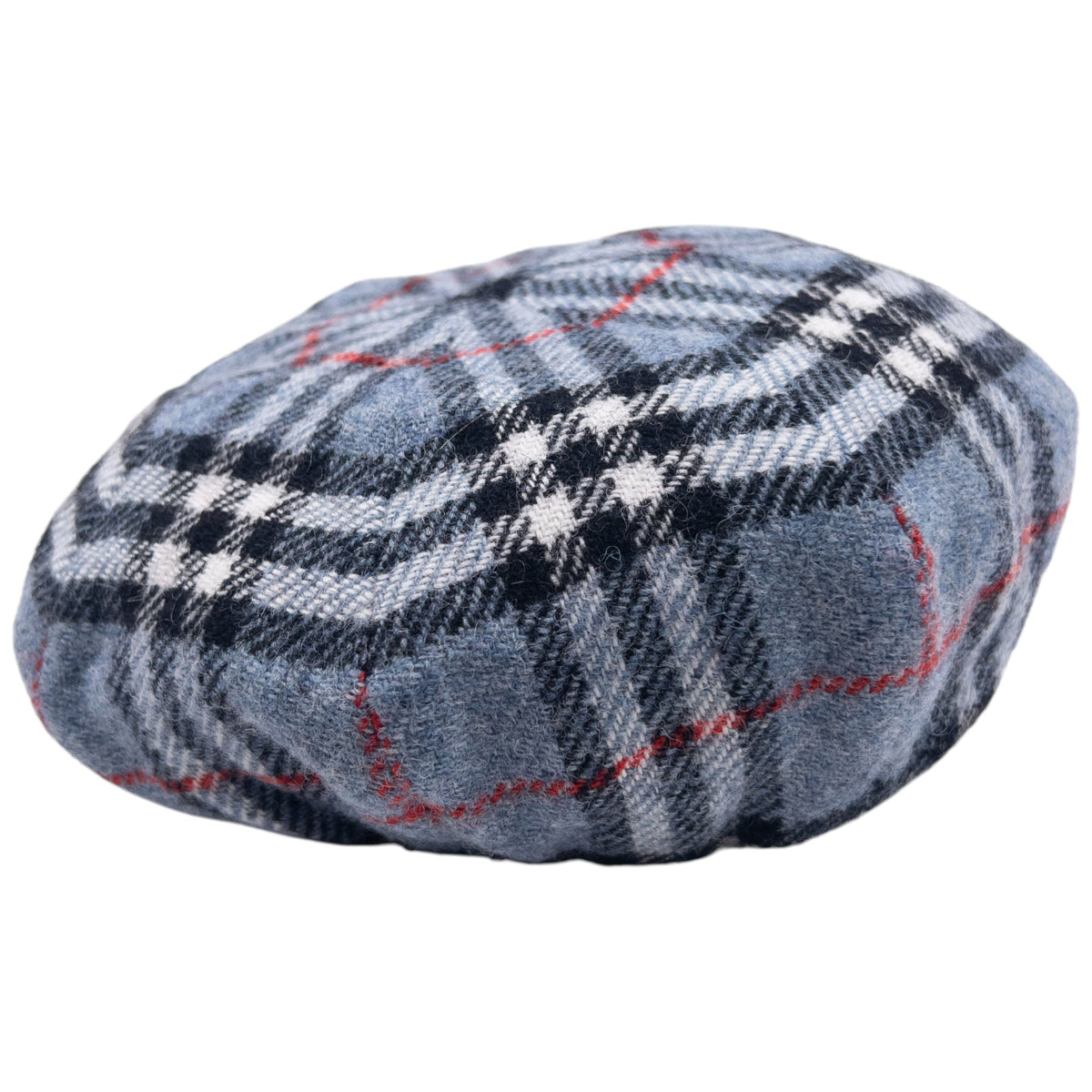 Vintage 90s Burberry Nova Check Wool Hat | O/S, Blue