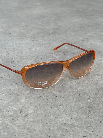 Gianfranco Ferre 1990s Gradient Shield Sunglasses