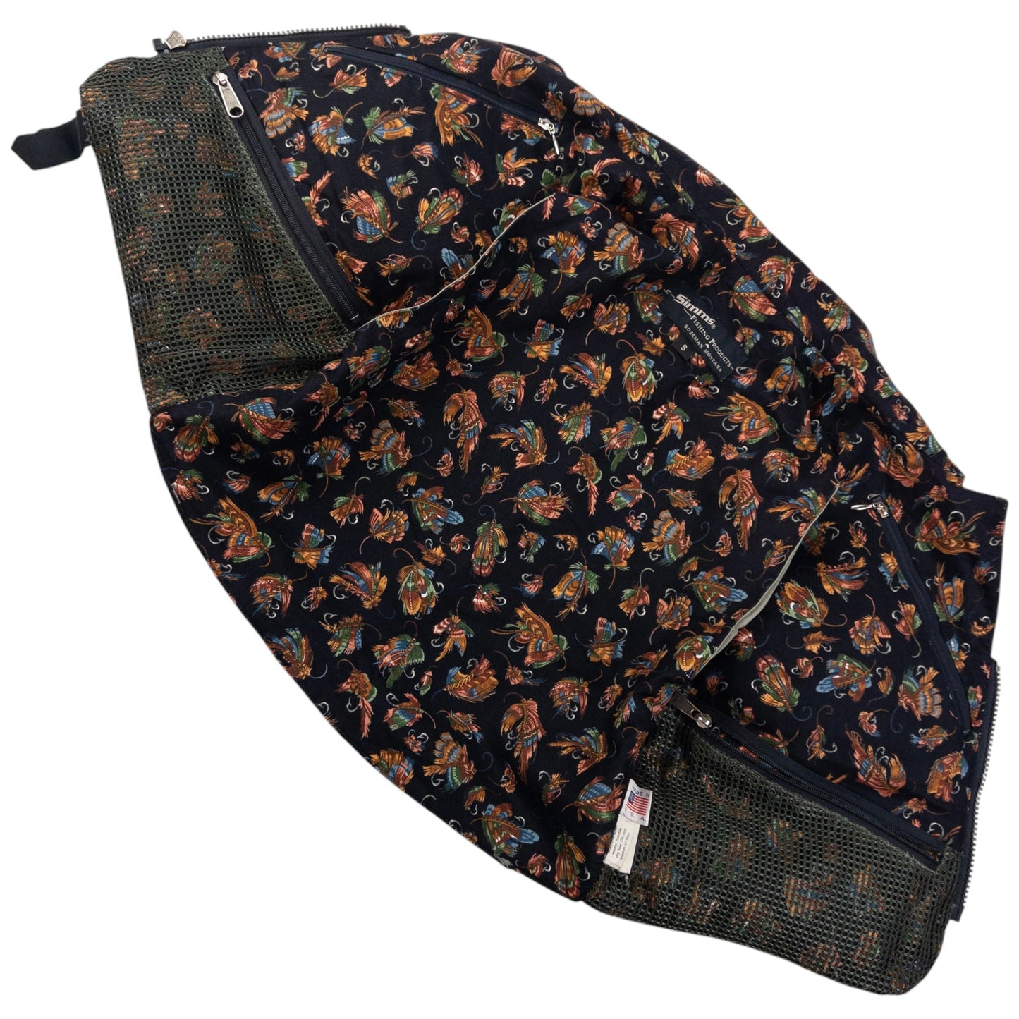 Vintage Simms Cargo Fishing Vest Gilet Size S