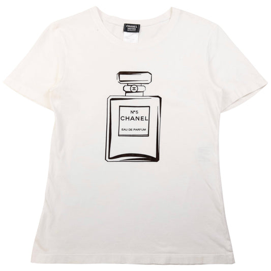 Vintage Chanel Uniform No 5 Bottle T Shirt Womens Size XS