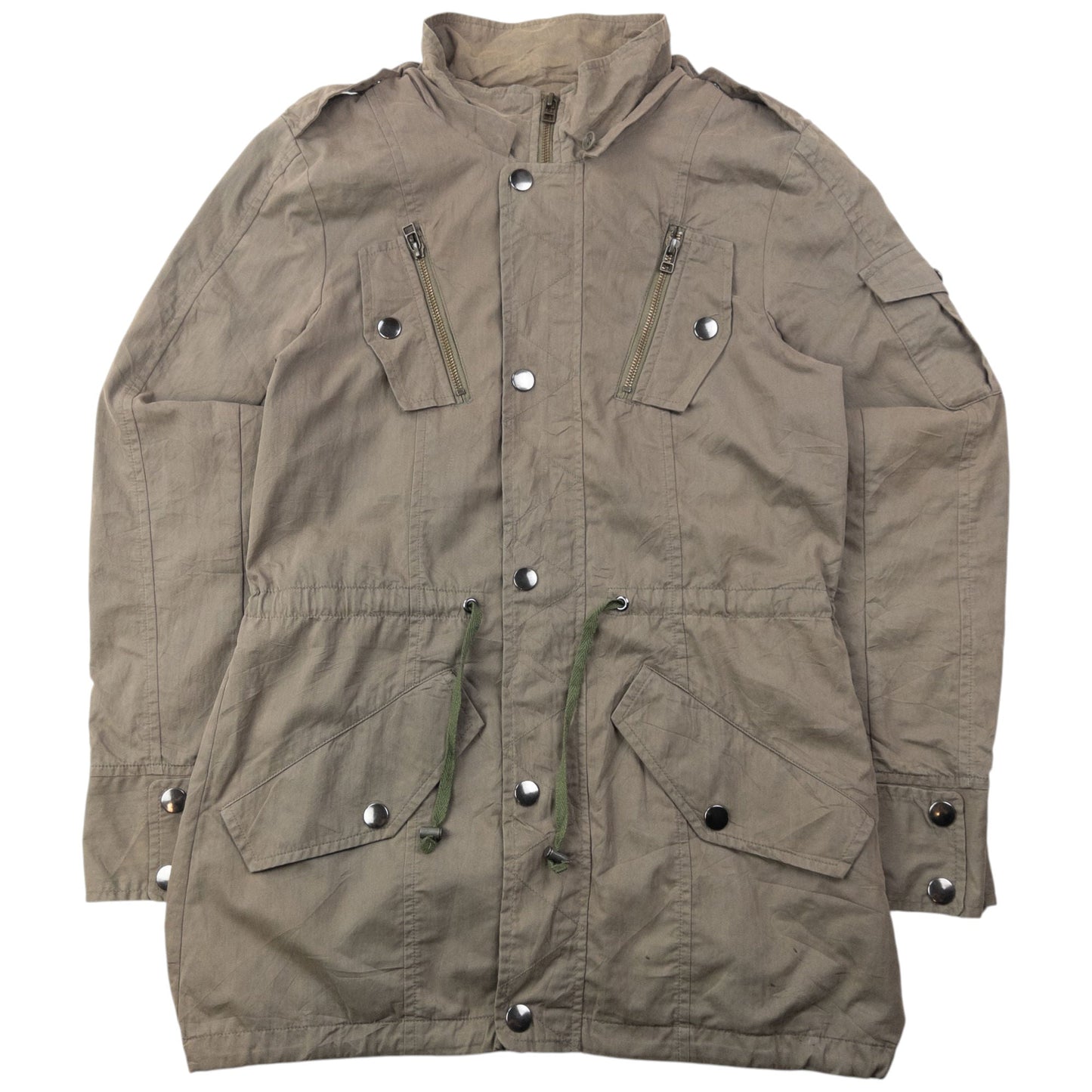 Vintage 2000s PPFM Convertible Military Jacket Size M | Medium, Green