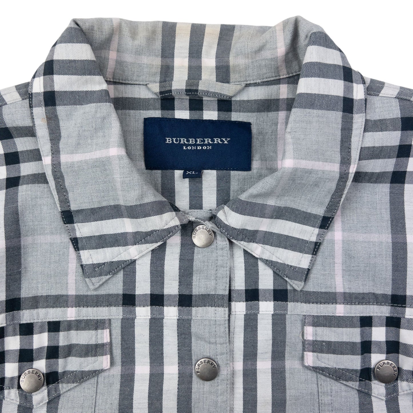 Vintage 2000s Burberry Nova Check Button Up Jacket Womens Size M