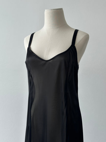 Vintage 2000s Sheer Midi Slip Dress - S-M
