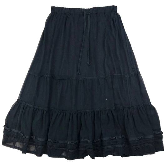 Vintage Comme Des Garçons Sheer Tiered Skirt Womens Size M