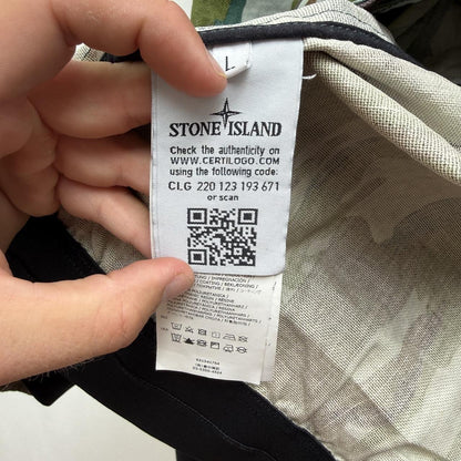 Stone Island Flowing Camo Bomber Jacket (L) | Large, Camo