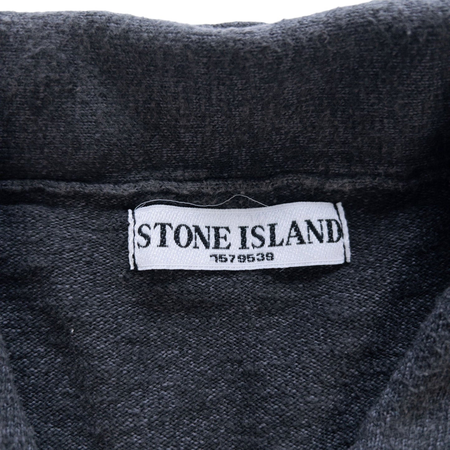 Vintage Stone Island Knit Long Sleeve Polo Shirt Size M