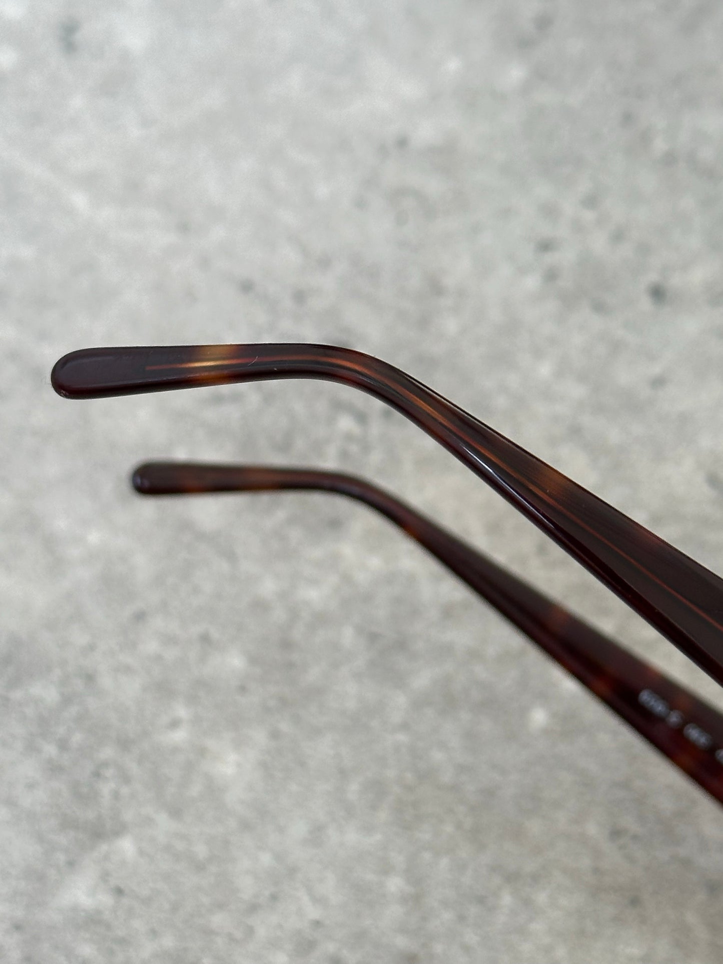 Emporio Armani 1990s Tortoiseshell Rectangle Mini Sunglasses