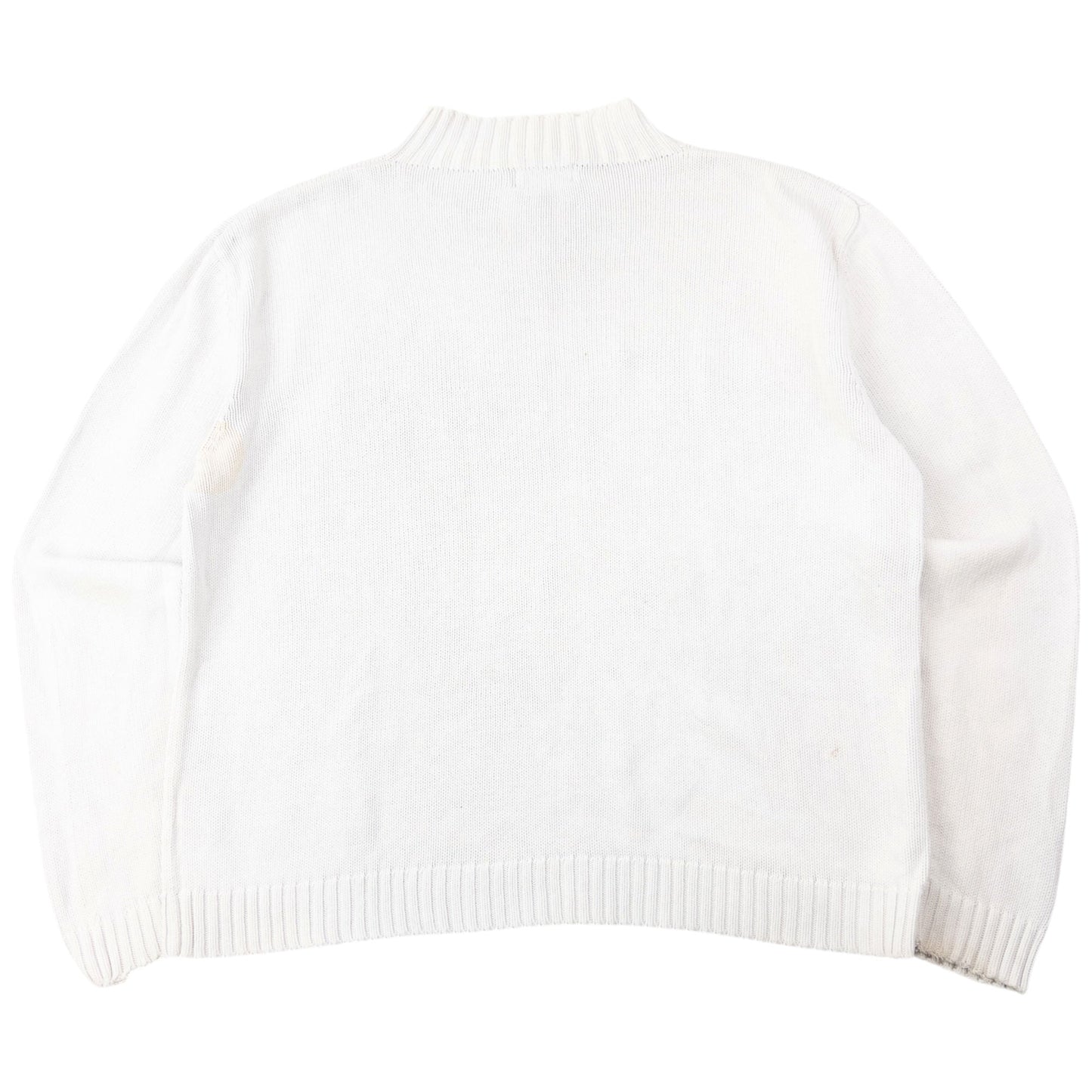 Vintage 2000s YSL Yves Saint Laurent Knit Jumper Size M | Medium, White