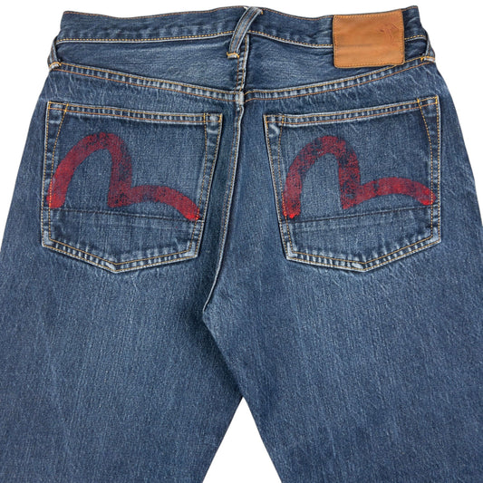 Vintage Evisu Double Gull Japanese Denim Jeans Size W31