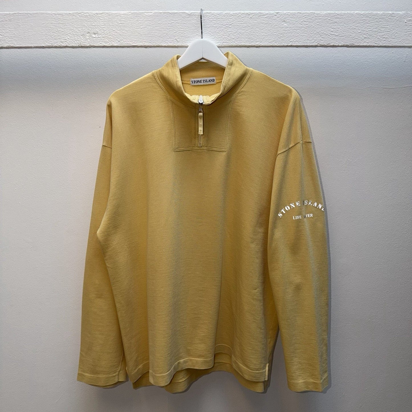 90’s Stone Island Life Safer Jumper (L) | Large, Yellow