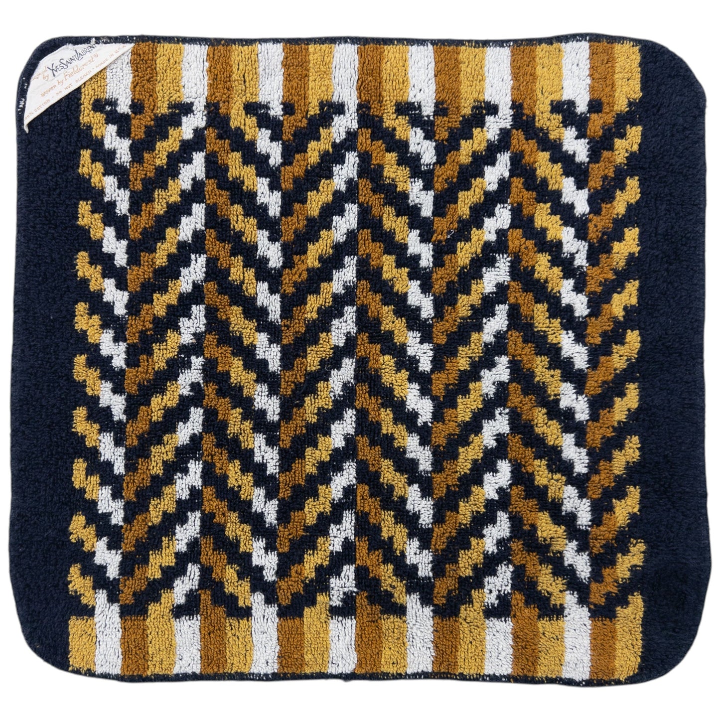 Vintage YSL Yves Saint Laurent Chevron Flannel Towel