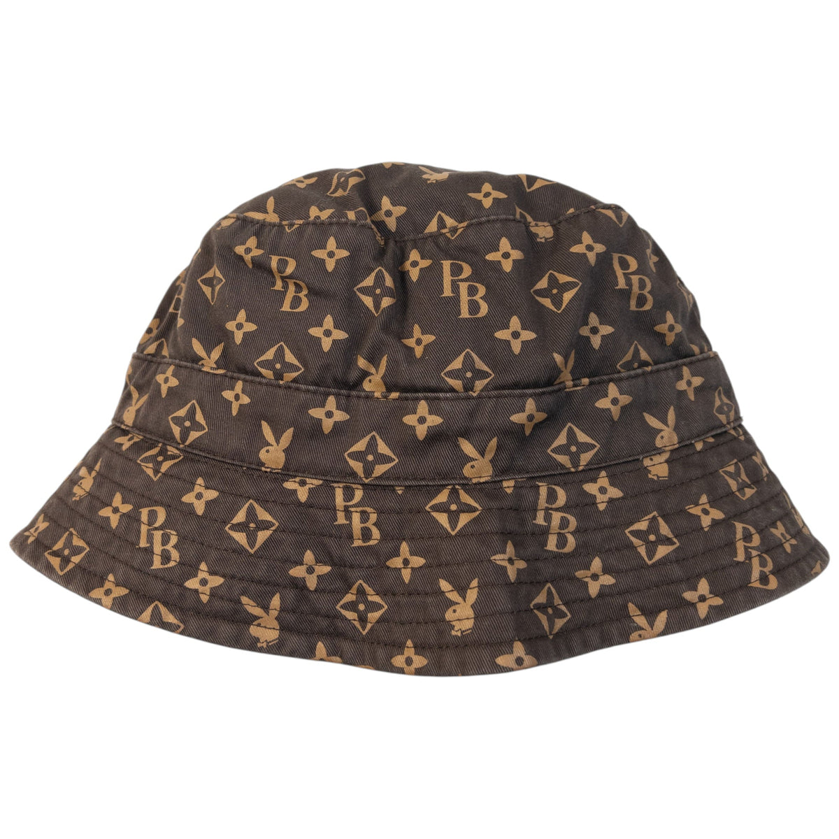 Vintage 2000s Playboy Monogram Bucket Hat | O/S, Brown