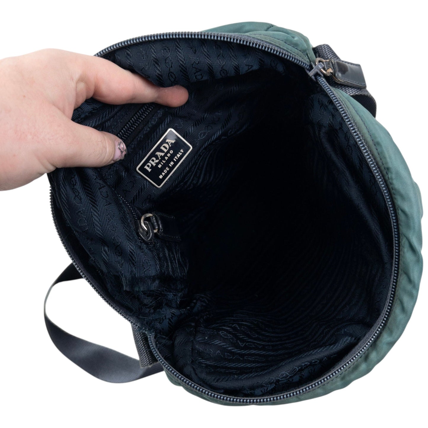 Vintage 2000s Prada Crossbody Bag | O/S, Blue