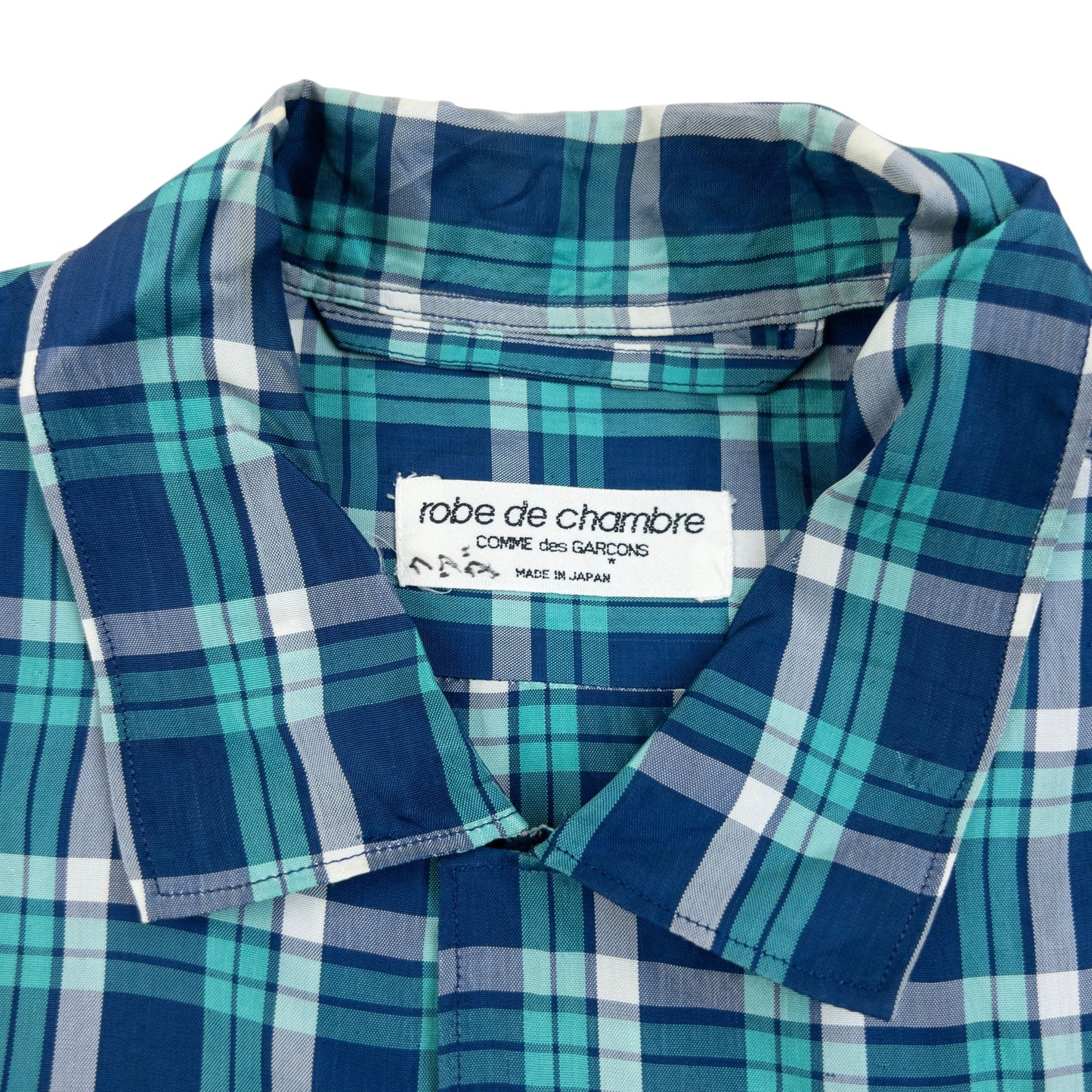 Vintage 90s Comme Des Garçons Robe De Chambre Button Up Shirt Size L | Large, Blue