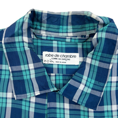 Vintage 90s Comme Des Garçons Robe De Chambre Button Up Shirt Size L | Large, Blue