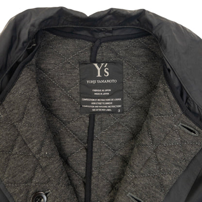 Vintage 2000s Yohji Yamamoto Layered Button Up Jacket Size S | Small, Black