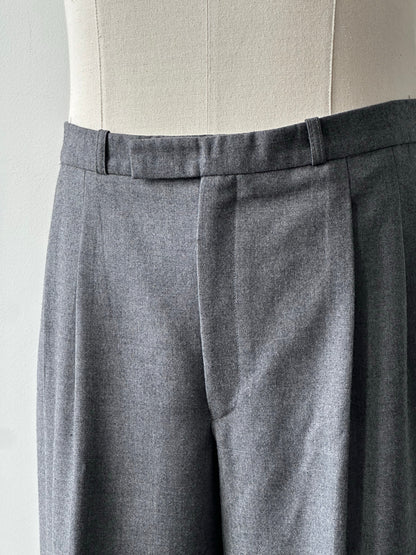 Christian Dior Monsieur 1990s Pure Brushed Wool Straight Leg Trouser - W36