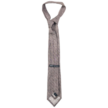 Vintage 2000s Issey Miyake Crinkle Silk Tie | O/S, Grey