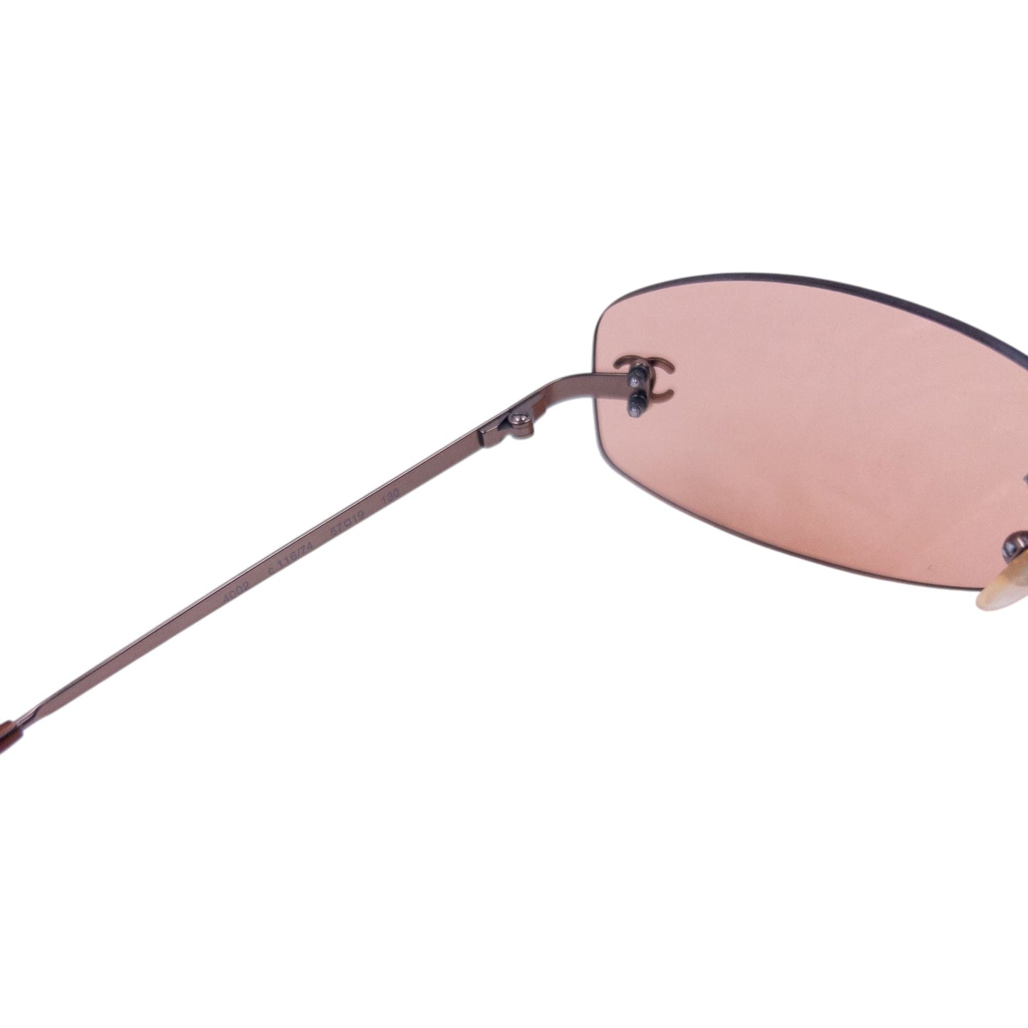 Vintage 2000s Chanel Rimless Sunglasses | O/S, Orange