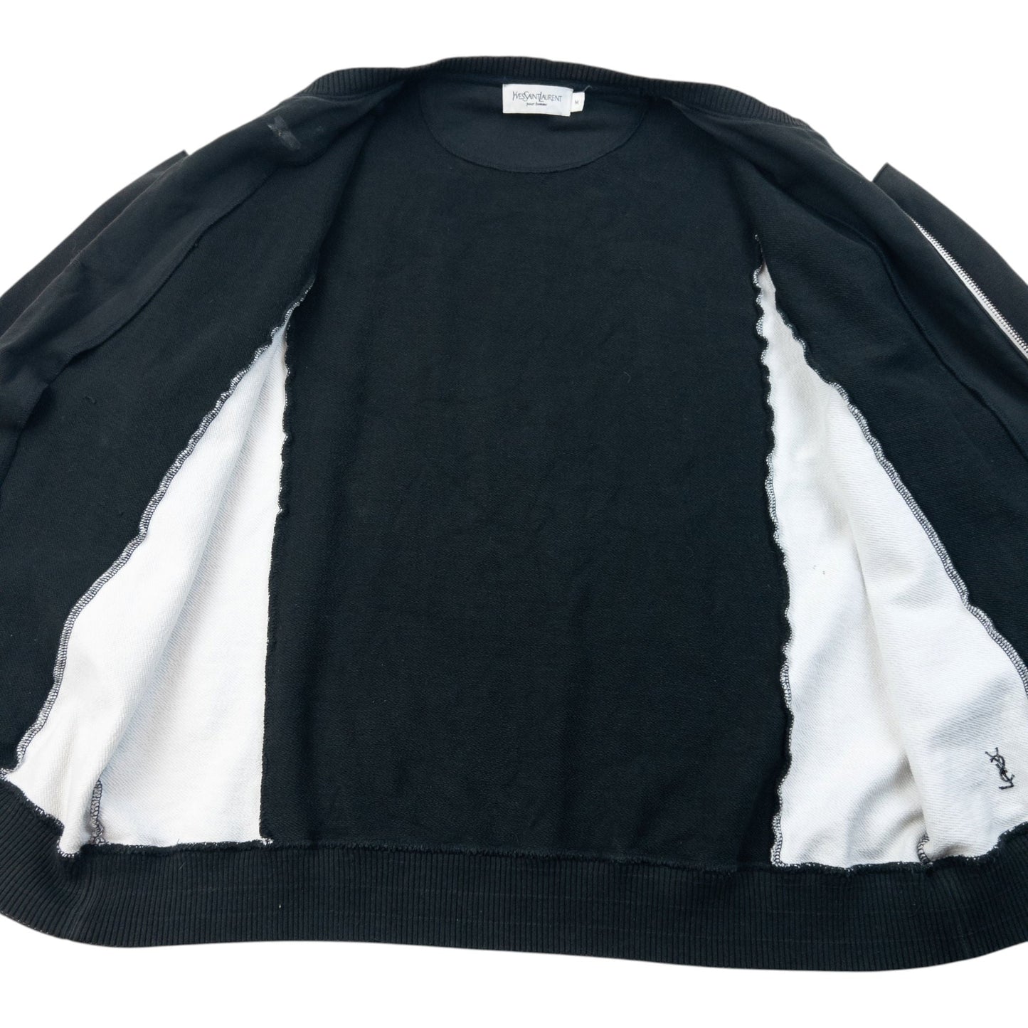 Vintage 2000s YSL Yves Saint Laurent Zip Up Sweatshirt Size L | Large, Multicoloured