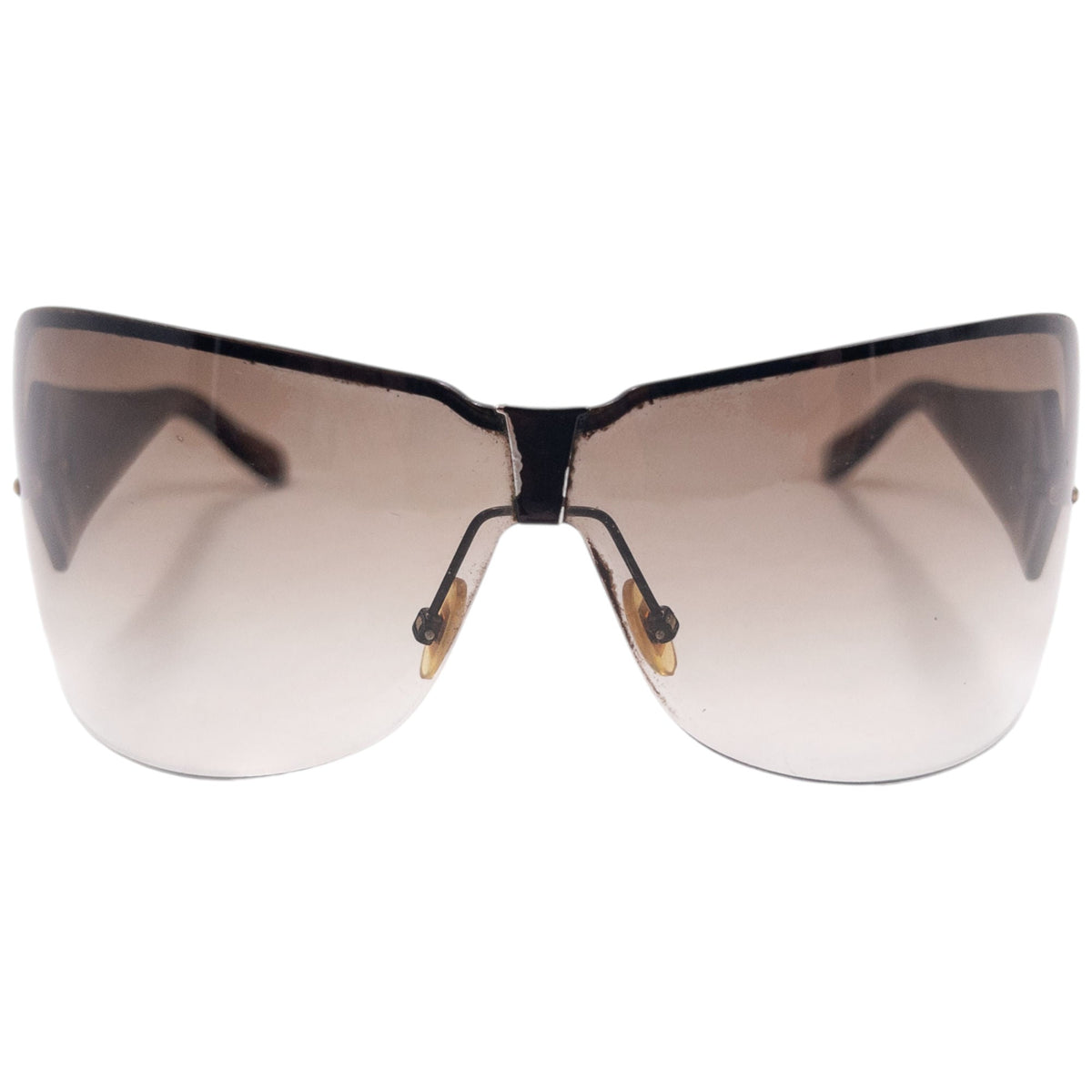 Vintage 2000s Gucci Rimless Sunglasses | O/S, Brown