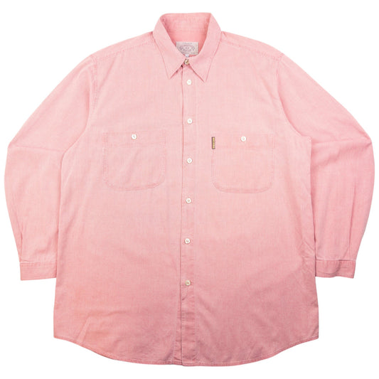 Vintage Armani Jeans Striped Long Sleeve Button Up Shirt Size XL