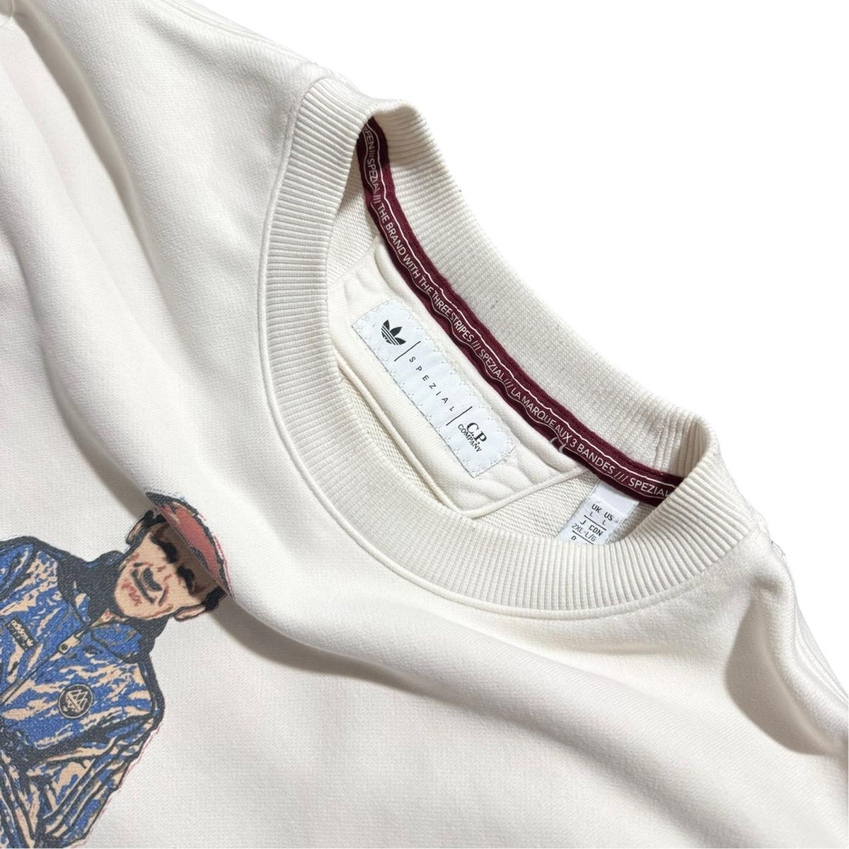 CP Company Adidas Spezial Pullover | Large, Cream