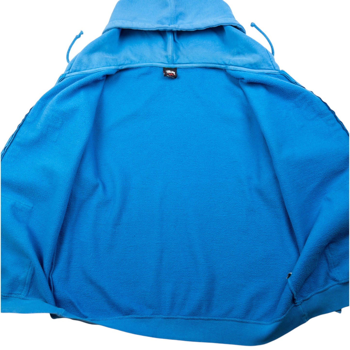 Vintage Stussy Zip Up Graphic Hoodie Size M