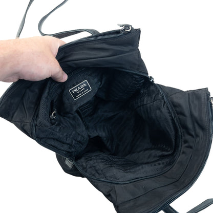 Vintage 2000s Prada Shoulder Bag | O/S, Black