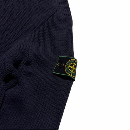 Stone Island 1998 Navy Knit Pullover | Medium, Navy