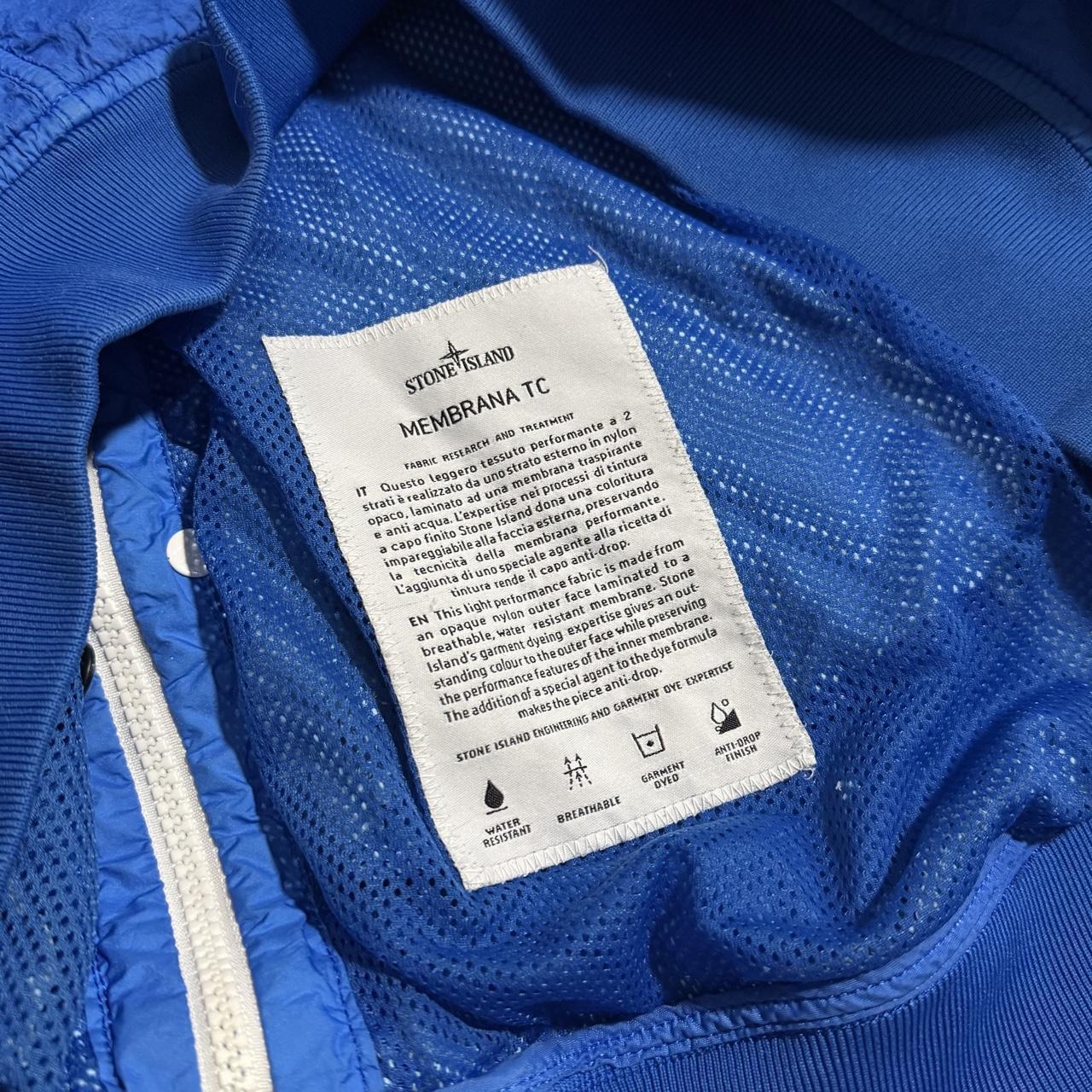 Stone Island Blue Membrana-TC Jacket | XL, Blue