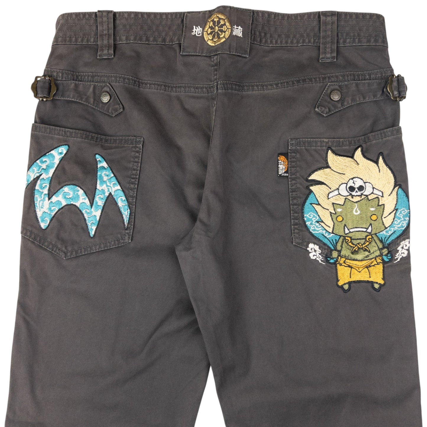 Vintage Jizo Bosatsu Embroidered Troll Trousers Size W34