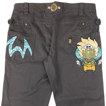 Vintage Jizo Bosatsu Embroidered Troll Trousers Size W34