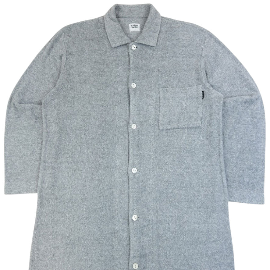 Vintage 90s Yohji Yamamoto Terry Cloth Jacket Size S | Small, Grey