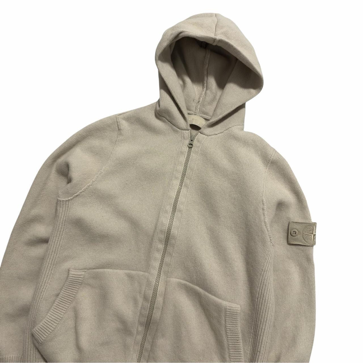 Stone Island Ghost Full Zip | Large, Beige