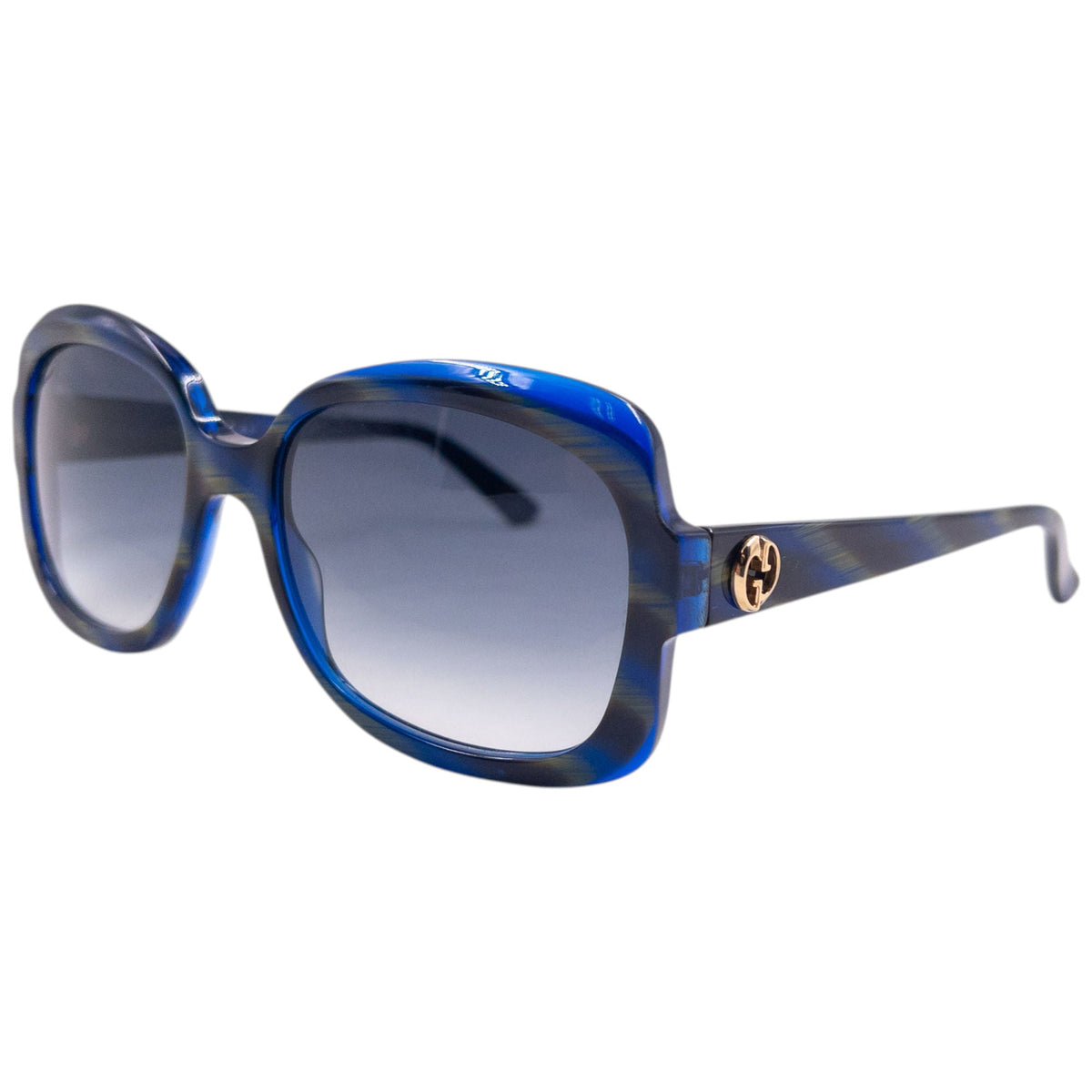 Vintage 2000s Gucci Pattern Sunglasses | O/S, Blue