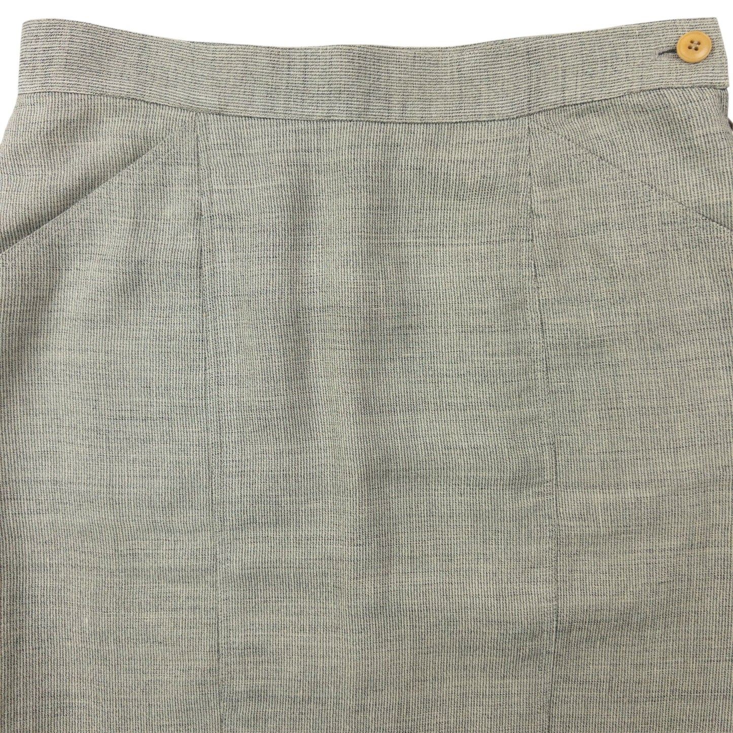Vintage 80s Gucci Linen And Wool Skirt Womens Size W26 | W26, Grey