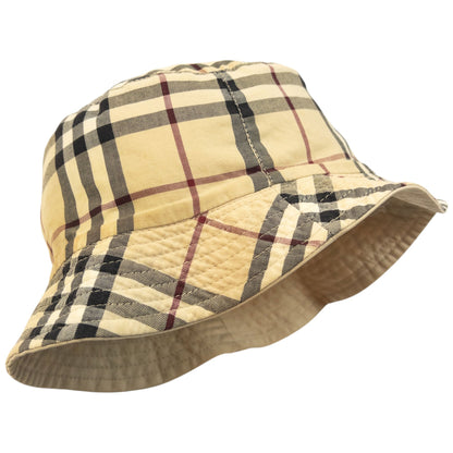 Vintage 2000s Burberry Nova Check Reversible Bucket Hat | O/S, Beige