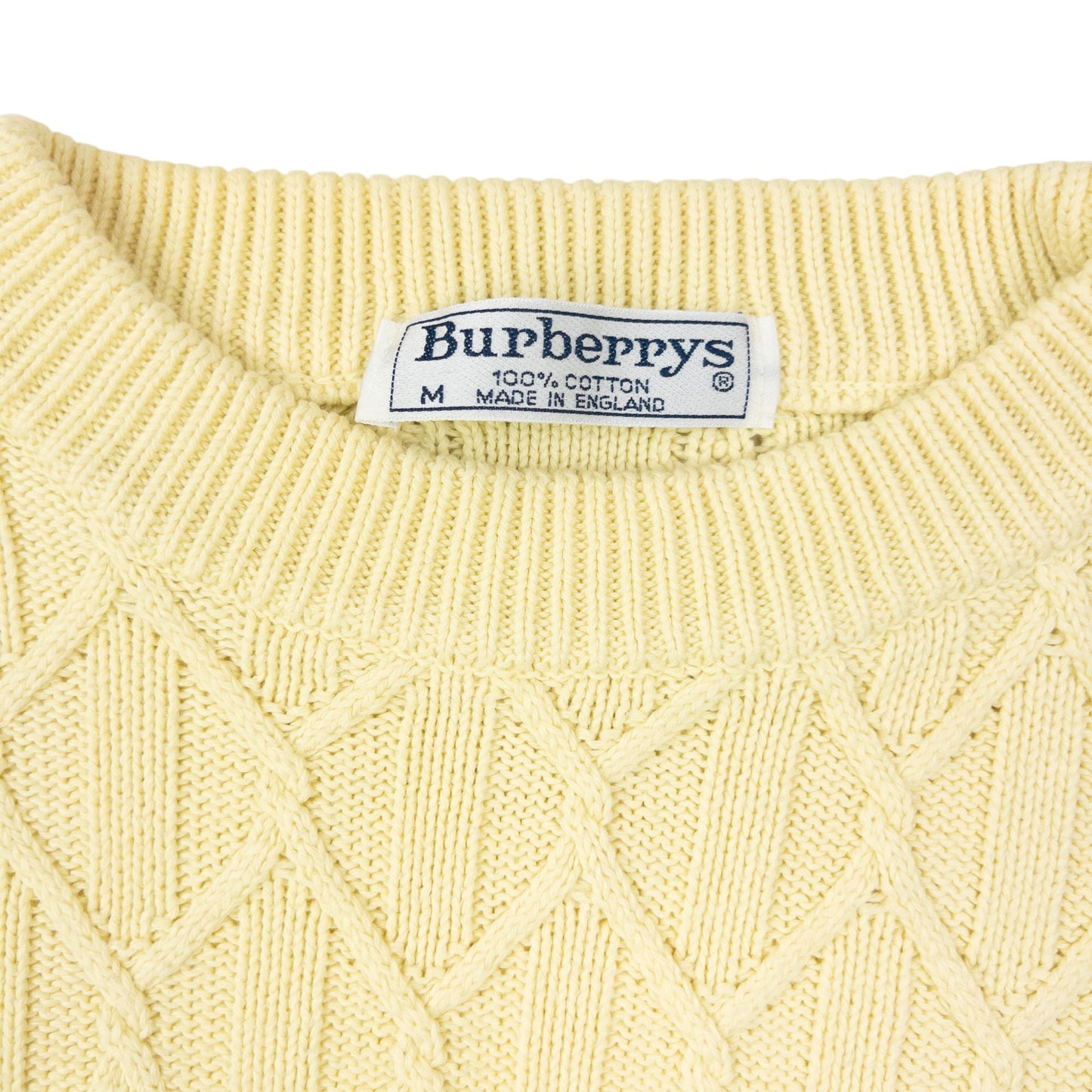 Vintage 90s Burberry Pattern Knit Jumper Size L | Large, Red