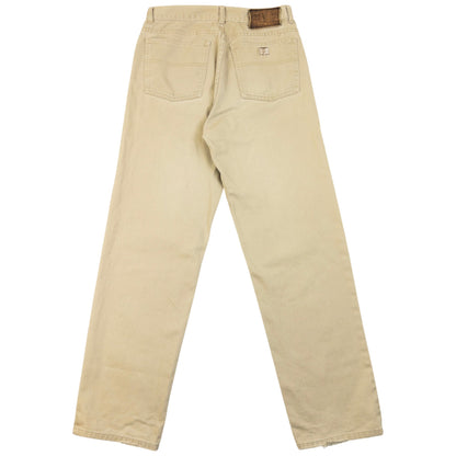 Vintage 90s YSL Yves Saint Laurent Denim Jeans Size W29 | W29, Beige