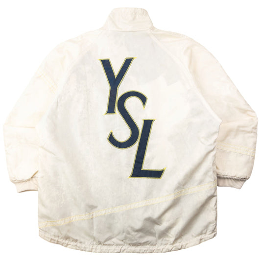 Vintage 90s YSL Yves Saint Laurent Fleece Lined Jacket Size XXL | XXL, Black
