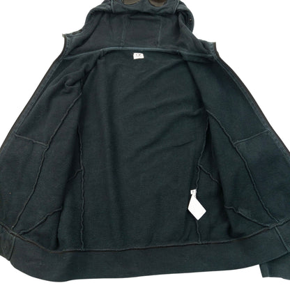 Vintage CP Company Goggle Hood Zip Up Hoodie Size L | Large, Black