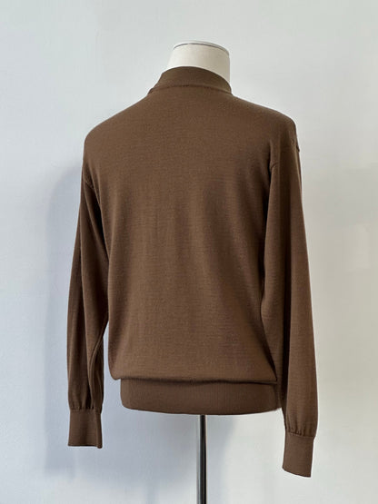 Yves Saint Laurent 1990s Pure Wool High Neck Knit Jumper - M