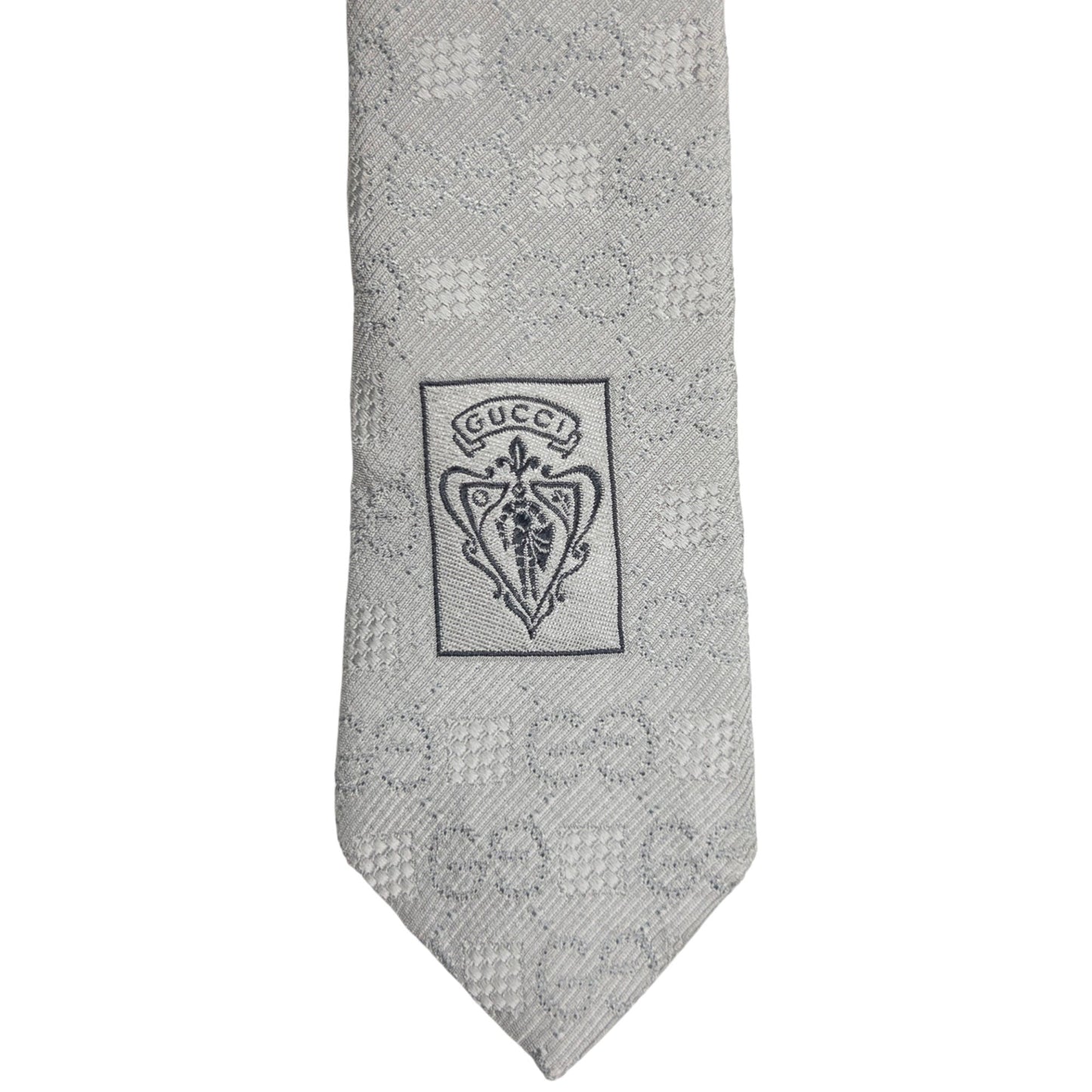 Vintage Gucci Monogram Silk Tie