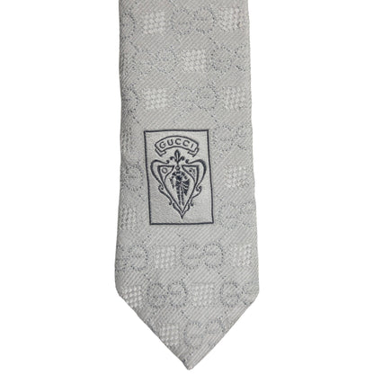 Vintage Gucci Monogram Silk Tie