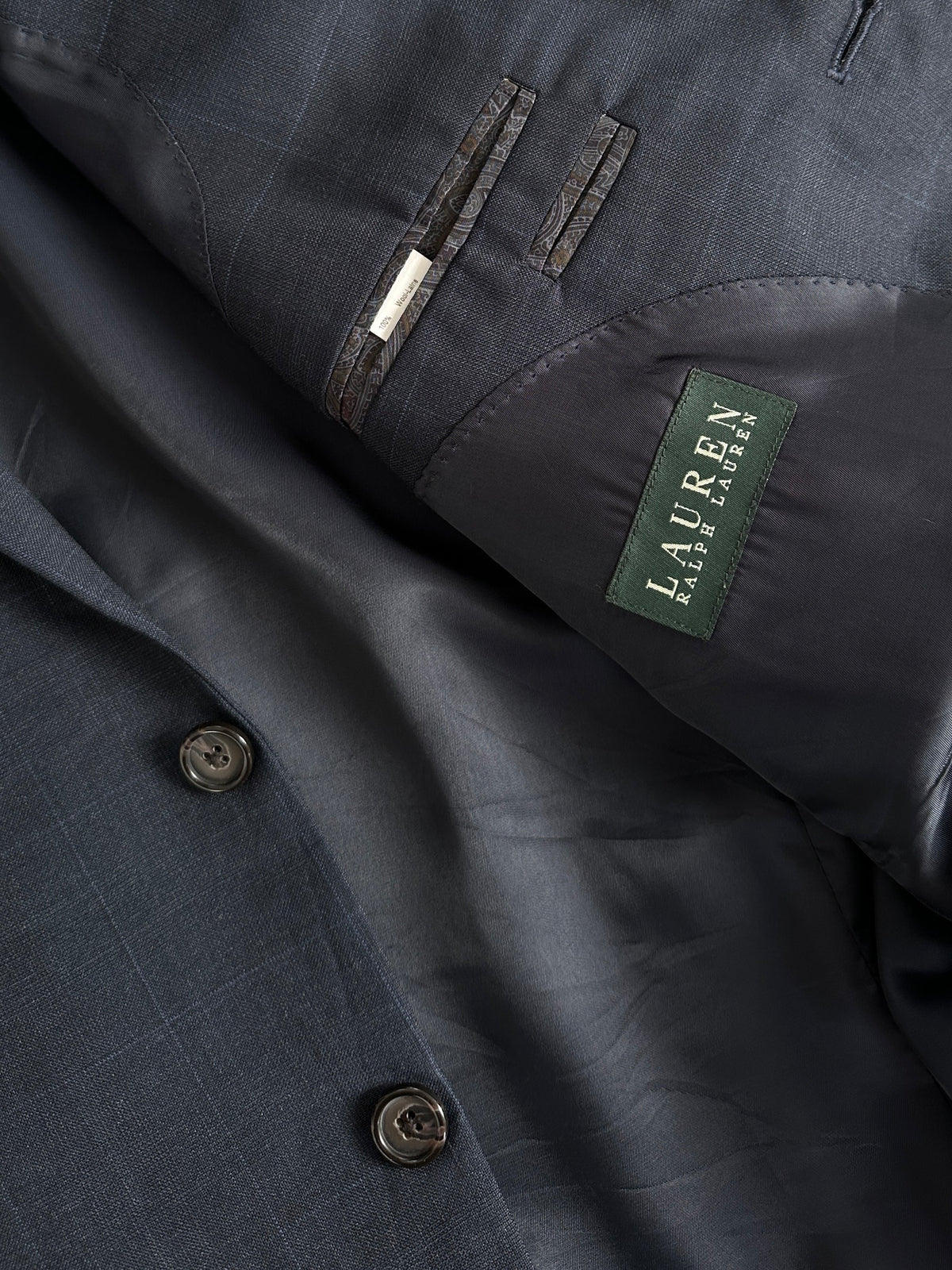 Ralph Lauren 2000s Check Pure Wool Single Breasted Blazer - 44R