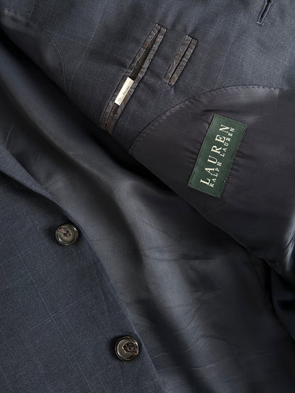 Ralph Lauren 2000s Check Pure Wool Single Breasted Blazer - 44R