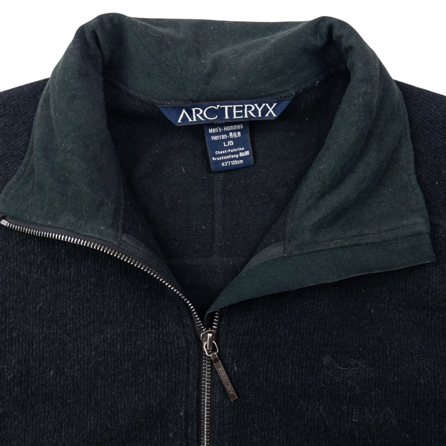 Vintage 2000s Arcteryx Zip Up Fleece Jacket Size L | Large, Black