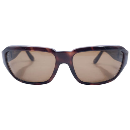 Vintage 90s Gianni Versace Tortoise Shell Sunglasses | O/S, Brown